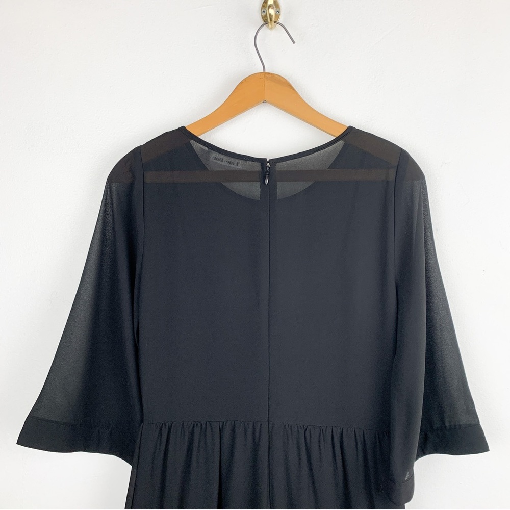 Revolve Line + Dot Celeste Black Sheer Romper Sz S - Picture 6 of 12